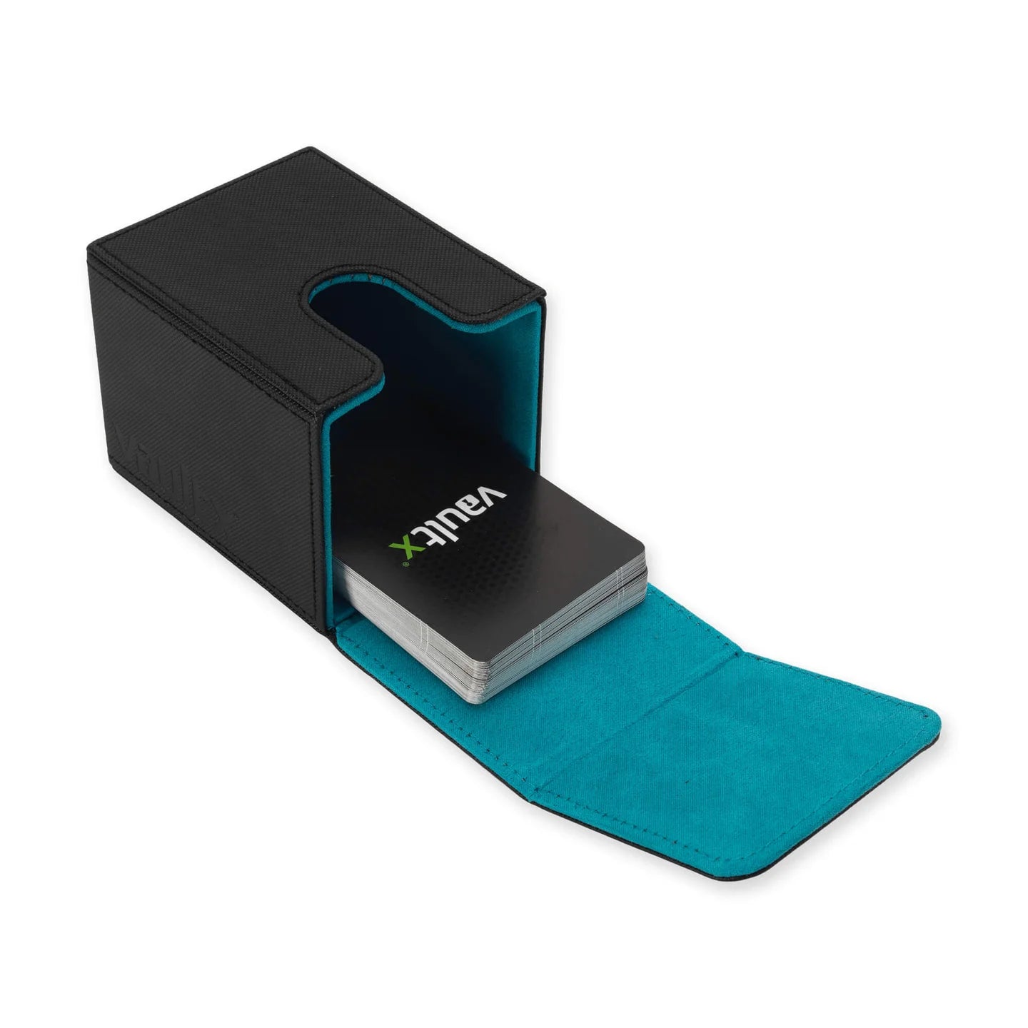 Deck Box - VaultX Top Loading Deck Box 80+ - Black/ Electric Blue