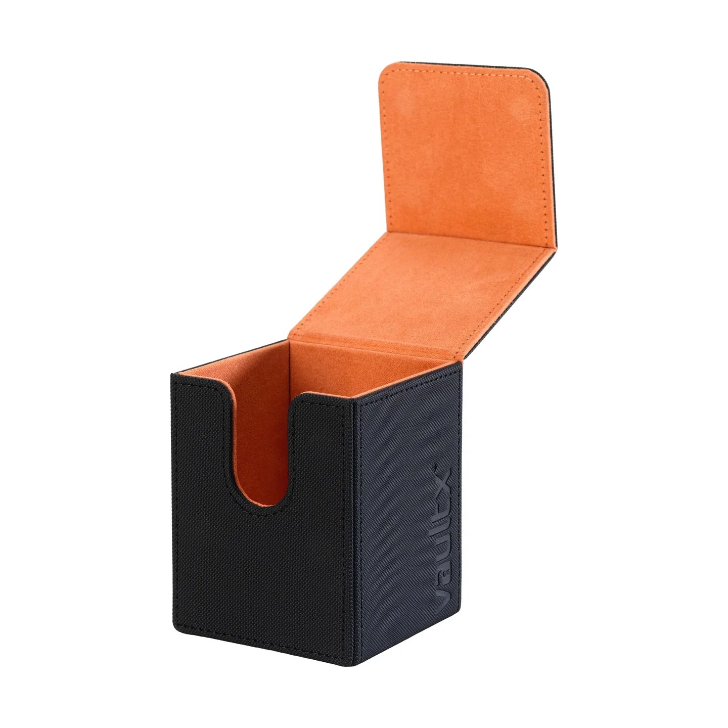 Deck Box - VaultX Top Loading Deck Box 80+ - Black/ Electric Orange