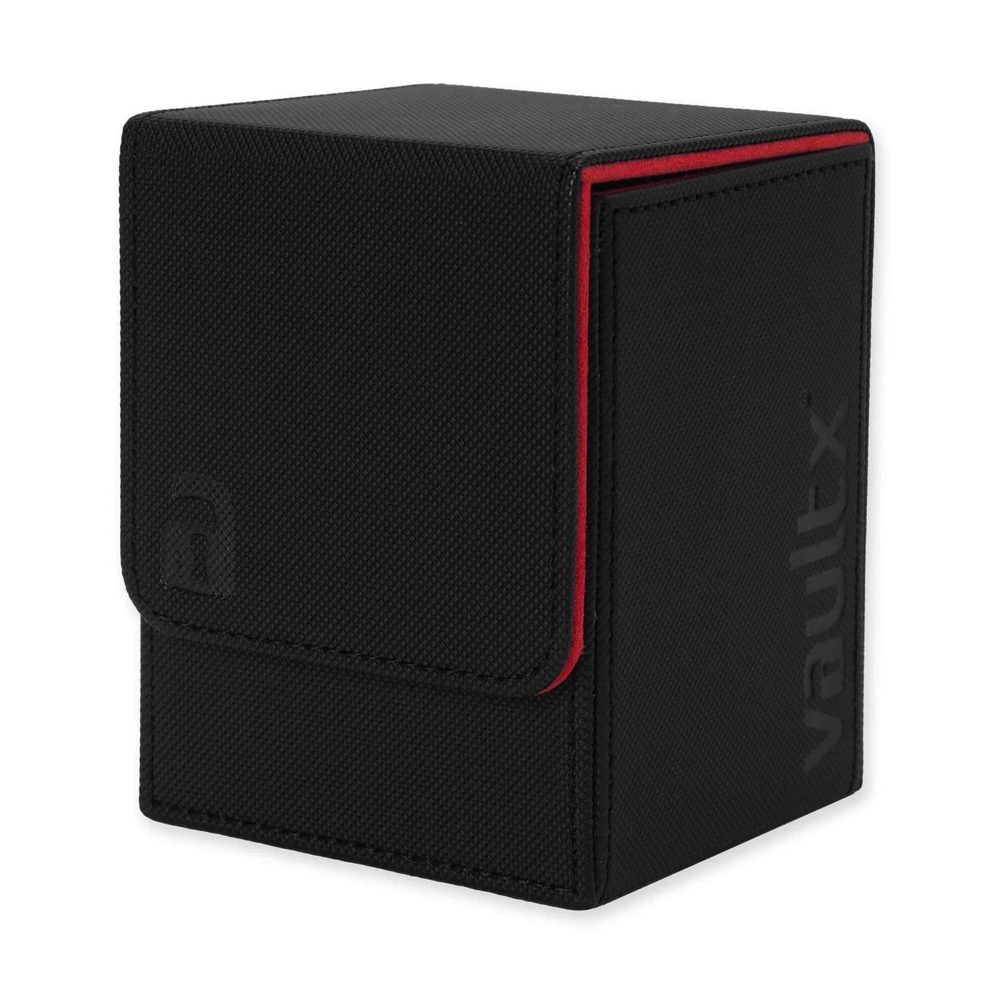 Deck Box - VaultX Top Loading Deck Box 80+ - Black/ Electric Red