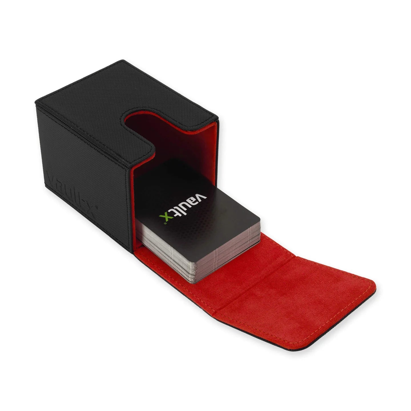 Deck Box - VaultX Top Loading Deck Box 80+ - Black/ Electric Red