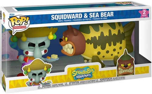 Funko POP - Spongebob Squarepants Vinyl Figure - Squidward & Sea Bear 2-Pack