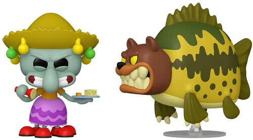 Funko POP - Spongebob Squarepants Vinyl Figure - Squidward & Sea Bear 2-Pack