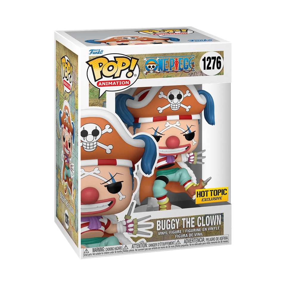 Funko Pop - One Piece Vinyl Figure - Buggy The Clown 1276 Hot Topic
