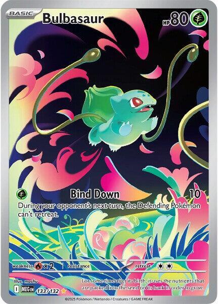 Bulbasaur - 133/132 Mega Evolution Illustration Rare Pokemon - NM/MINT