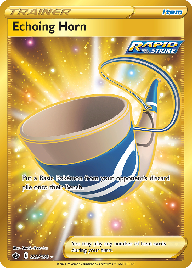 Echoing Horn - 225/198 Chilling Reign Secret Rare Holo Pokemon - NM