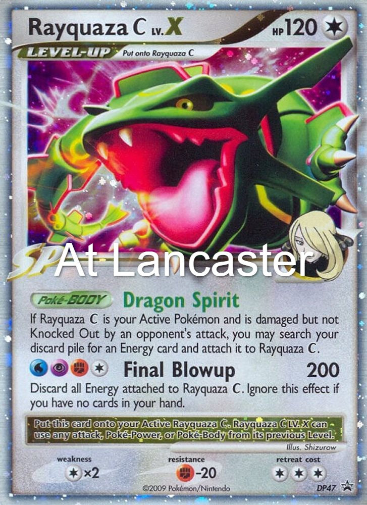Rayquaza C LV.X - DP47 Diamond and Pearl Promos Promo Pokemon - DMG (Lanc)