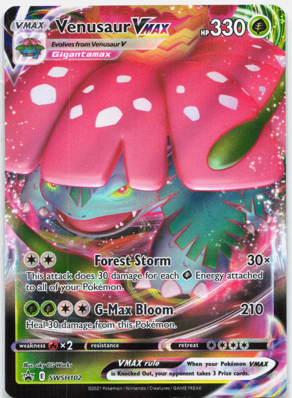 Venusaur Vmax - SWSH102 Sword & Shield Promo Pokemon - NM/LP