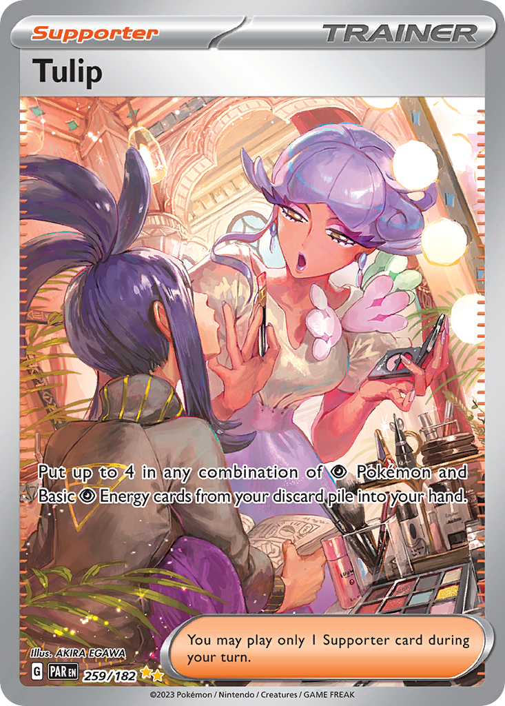 Tulip - 259/182 Paradox Rift Special Illustration Rare Holo Pokemon - NM