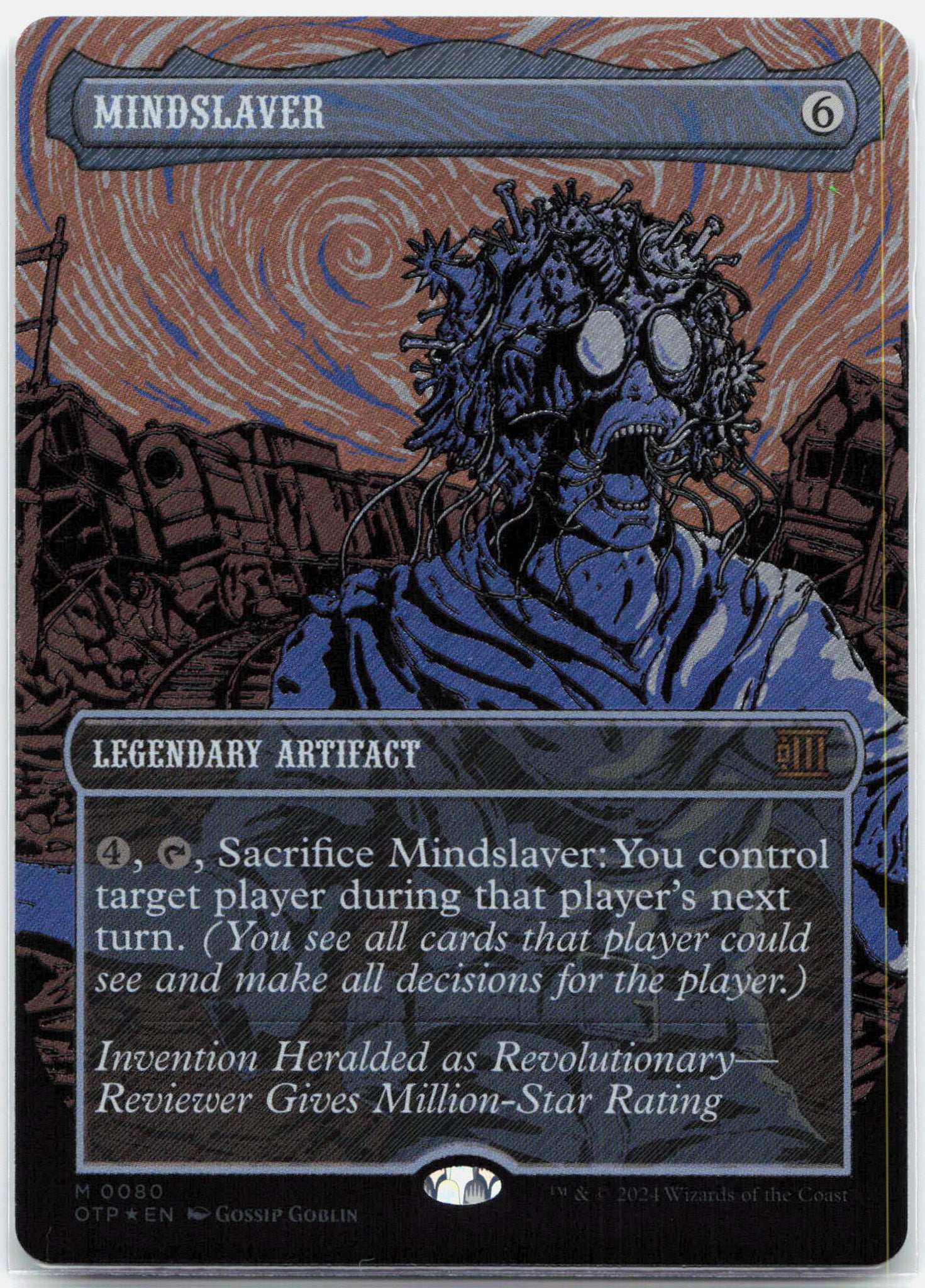 Mindslaver Textured FOIL - 080 Outlaws of Thunder Junction Breaking News Mythic Magic - NM/LP