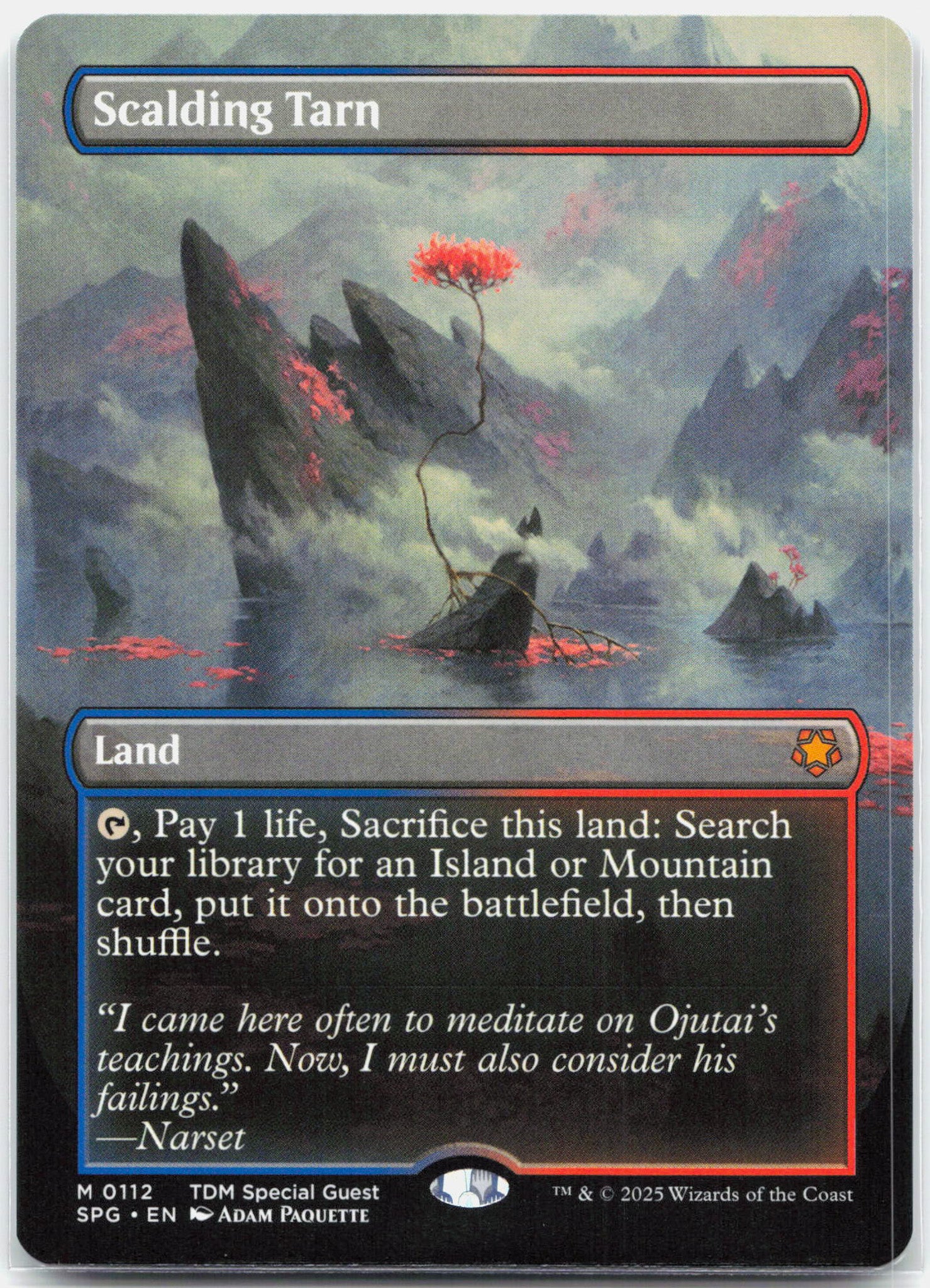 Scalding Tarn Borderless - 0112 Special Guests Mythic Magic - NM