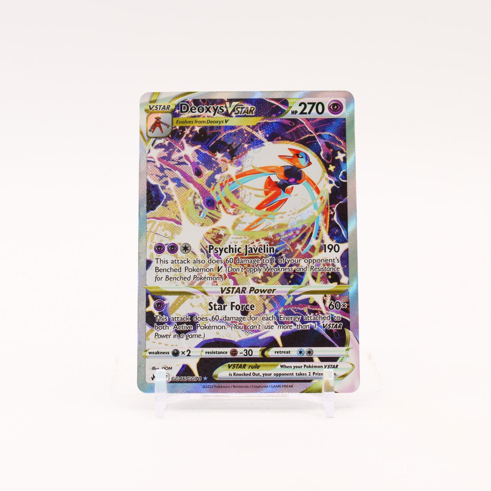Deoxys VSTAR - GG46/GG70 Crown Zenith Galarian Gallery Holo Pokemon - NM/MINT