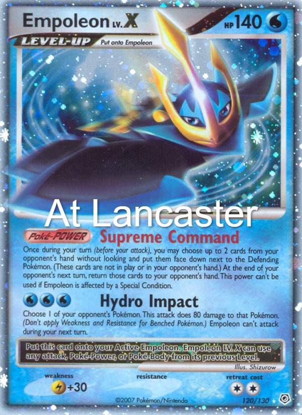 Empoleon LV.X - 120/130 Diamond & Pearl LV.X Rare Pokemon - HP (Lanc)