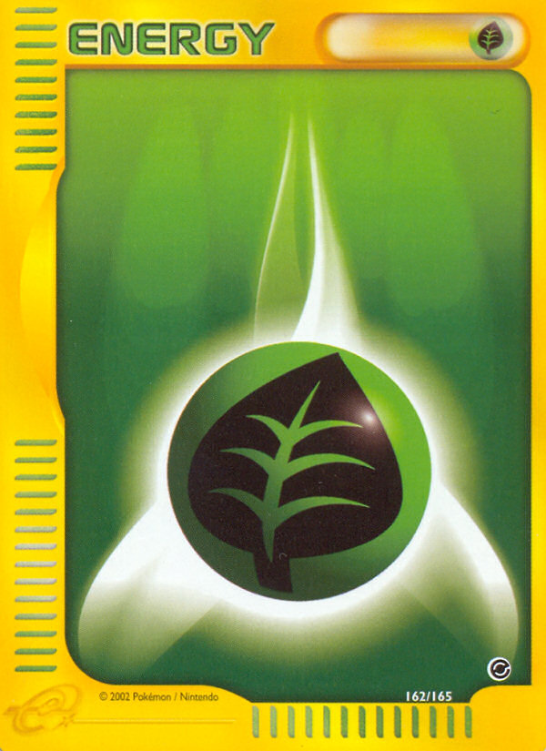 Grass Energy - 162/165 Expedition Base Set Pokemon - NM