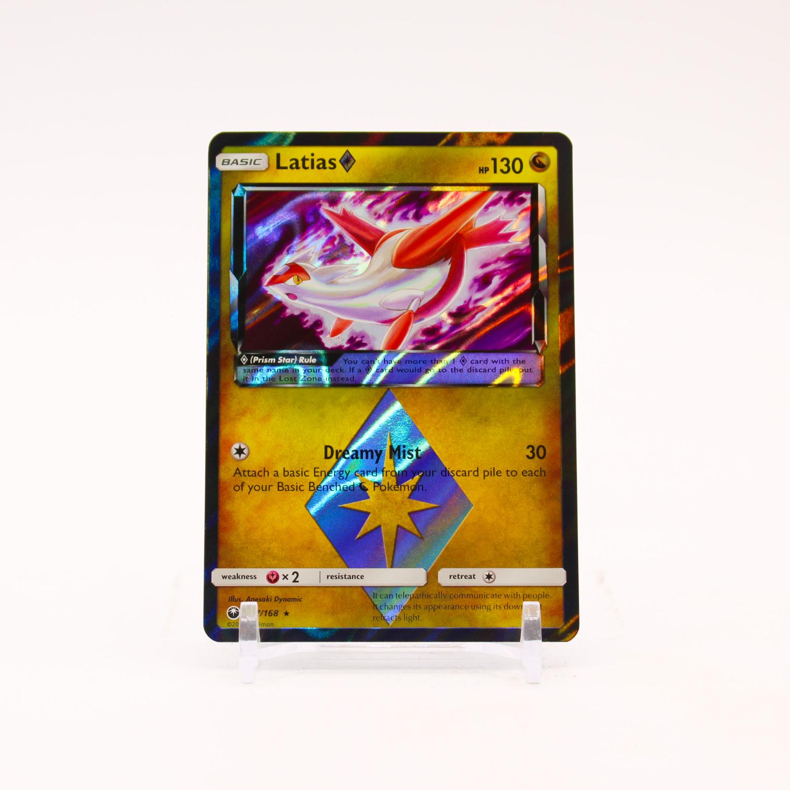 Latias - 107/168 Celestial Storm Holo Prism Star Rare Pokemon - NM/LP