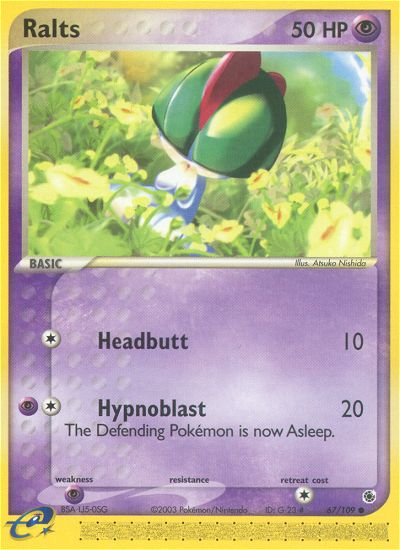 Ralts - 67/109 Ruby & Sapphire Common Pokemon - NM