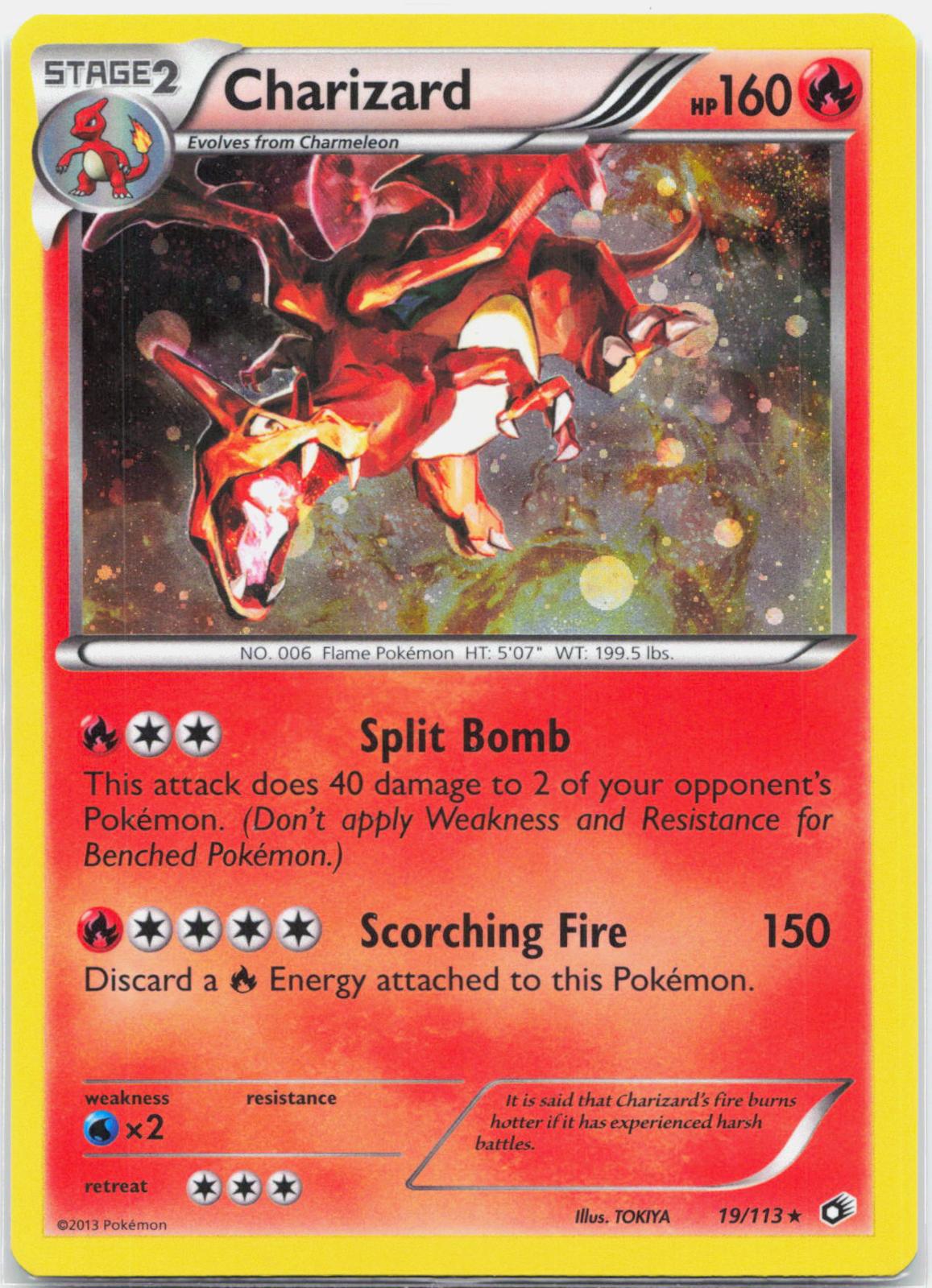 Charizard - 019/113 Legendary Treasures Cosmos Holo Promo Pokemon - NM/LP