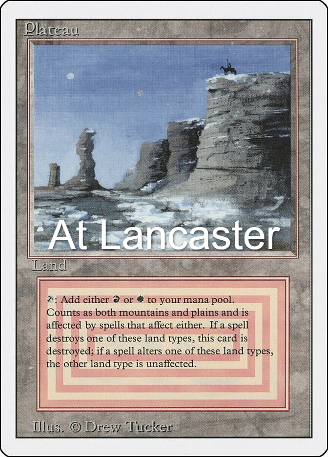 Plateau - Revised Edition Rare Magic: The Gathering - LP (Lanc)