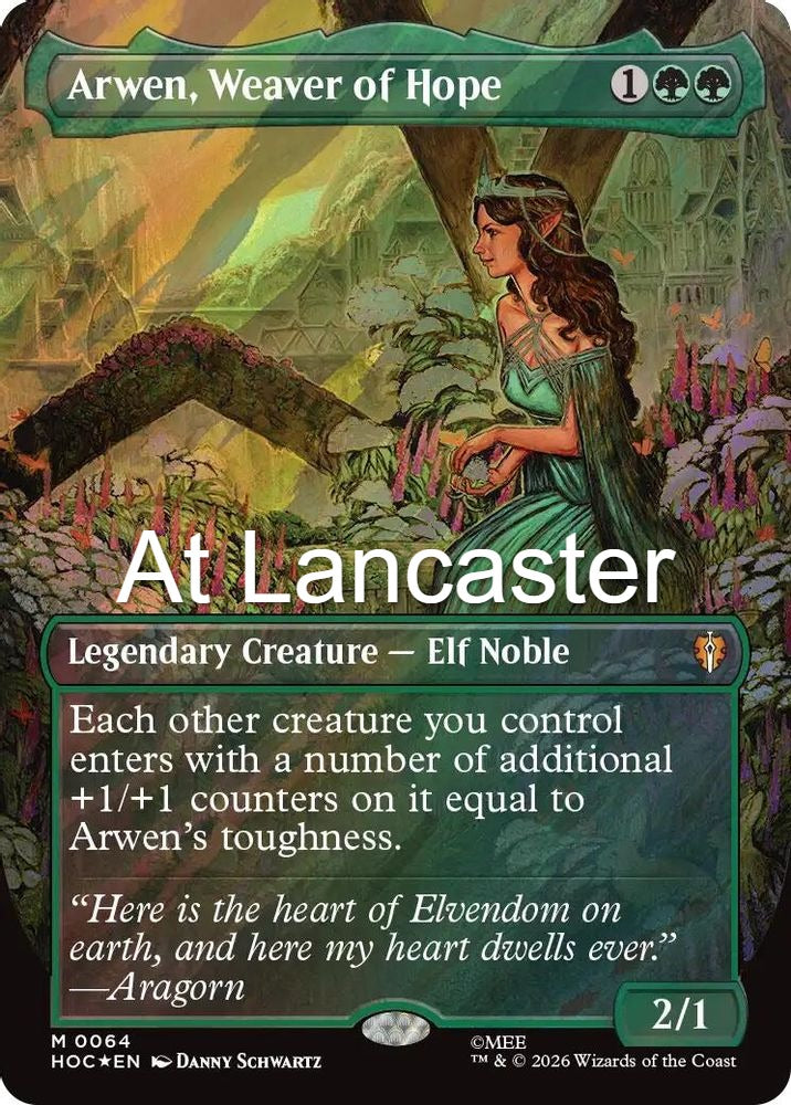 Arwen, Weaver of Hope (Borderless) (Surge Foil) - 64 The Hobbit: Eternal-Legal Mythic Magic: The Gathering - NM (Lanc)