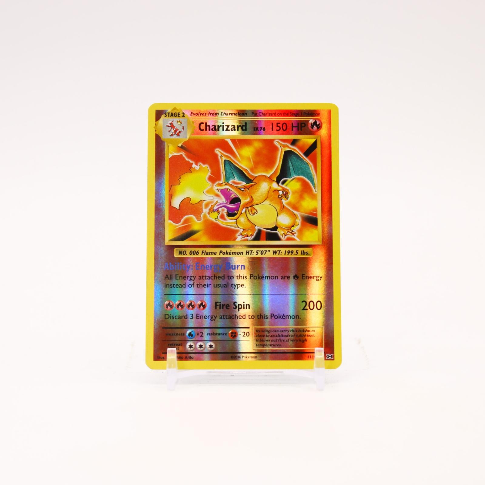 Charizard - 11/108 Evolutions Reverse Holo Rare Pokemon - LP