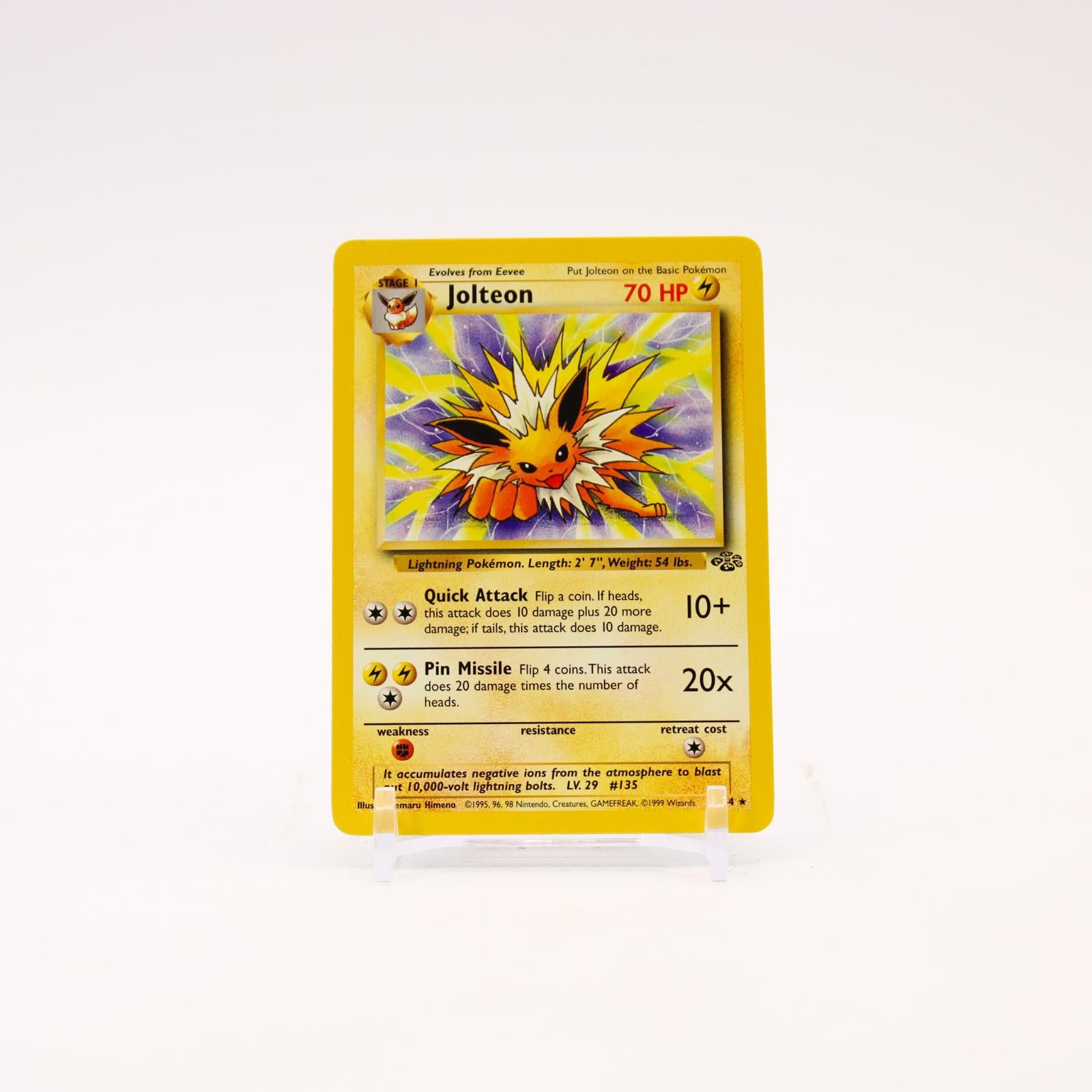 Jolteon - 20/64 Jungle Unlimited Rare Pokemon - NM/LP