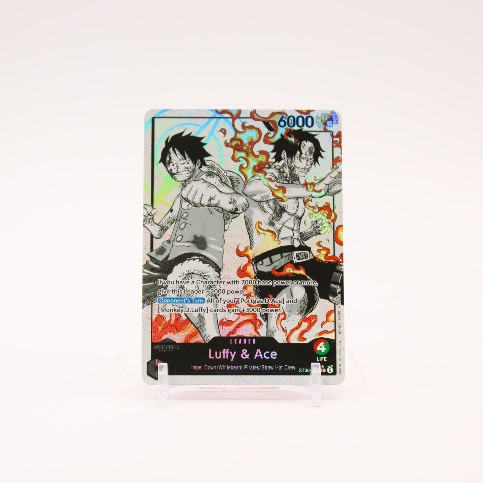 Luffy & Ace Parallel - ST30-001 Starter Deck EX Luffy & Ace L One Piece - NM/MINT