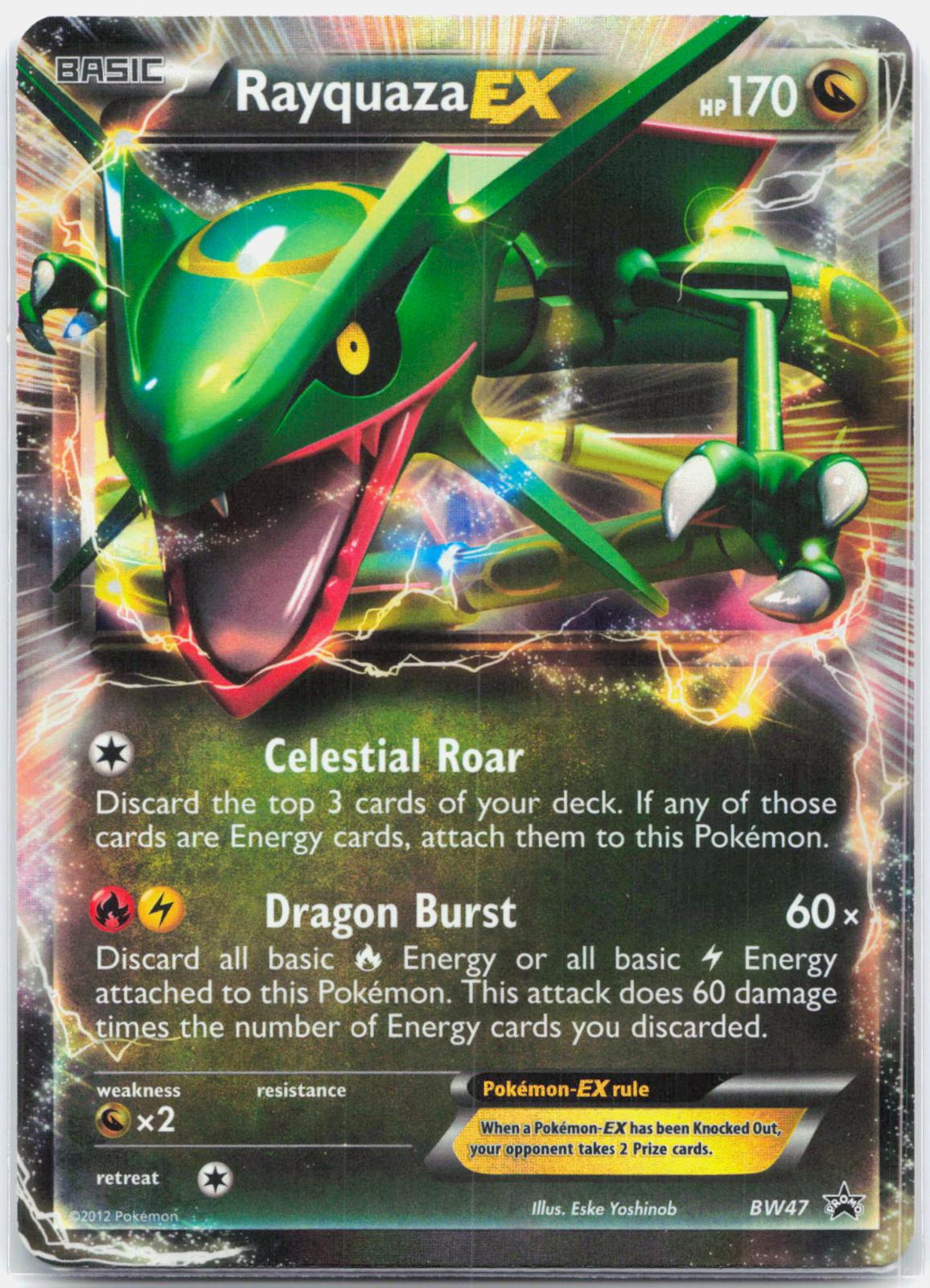 Rayquaza EX - BW47 Black Star Promo Pokemon - NM/LP