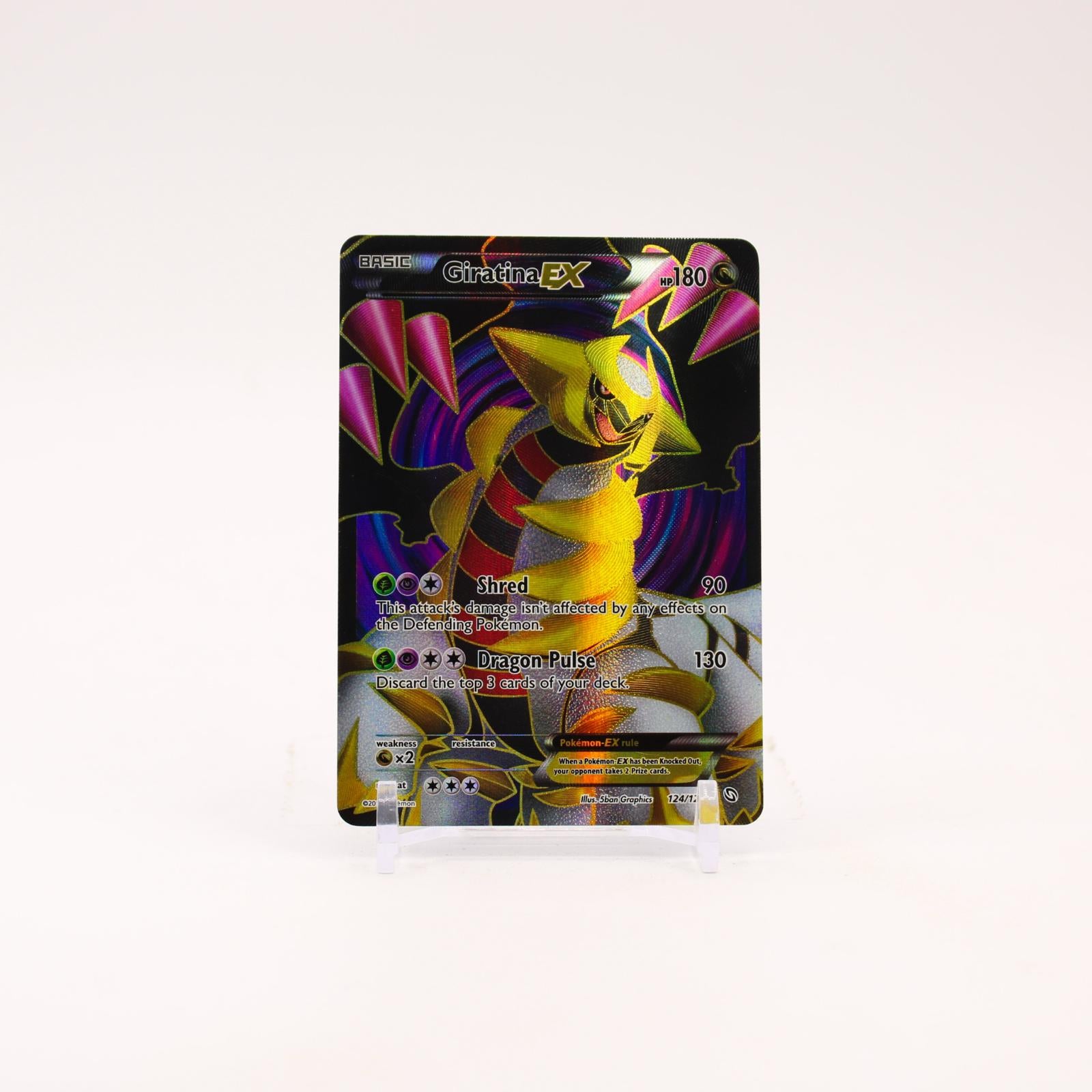 Giratina EX - 124/124 Dragons Exalted Full Art Pokemon - MP/HP