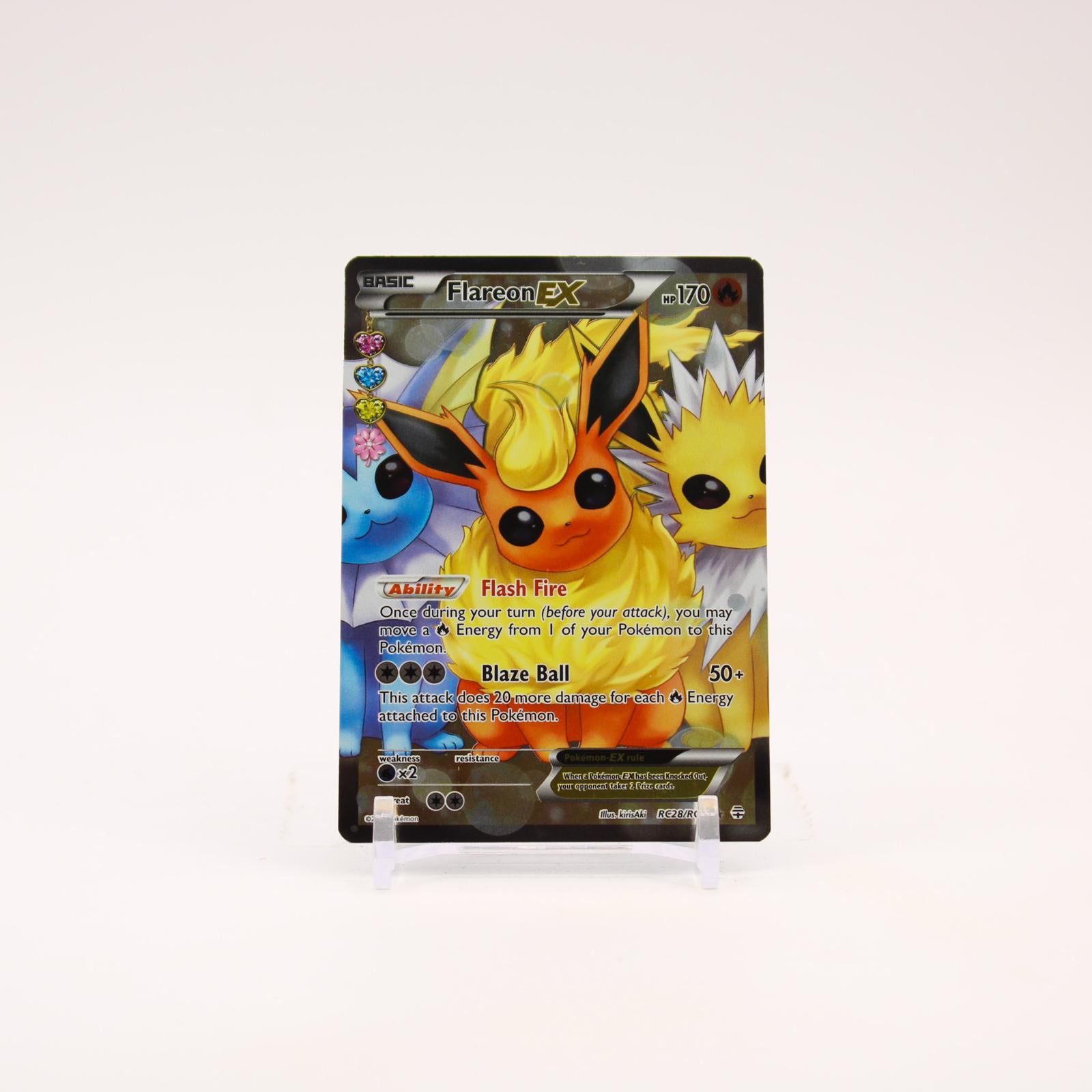Flareon EX - RC28/RC32 Generations Radiant Collection Full Art Pokemon - LP