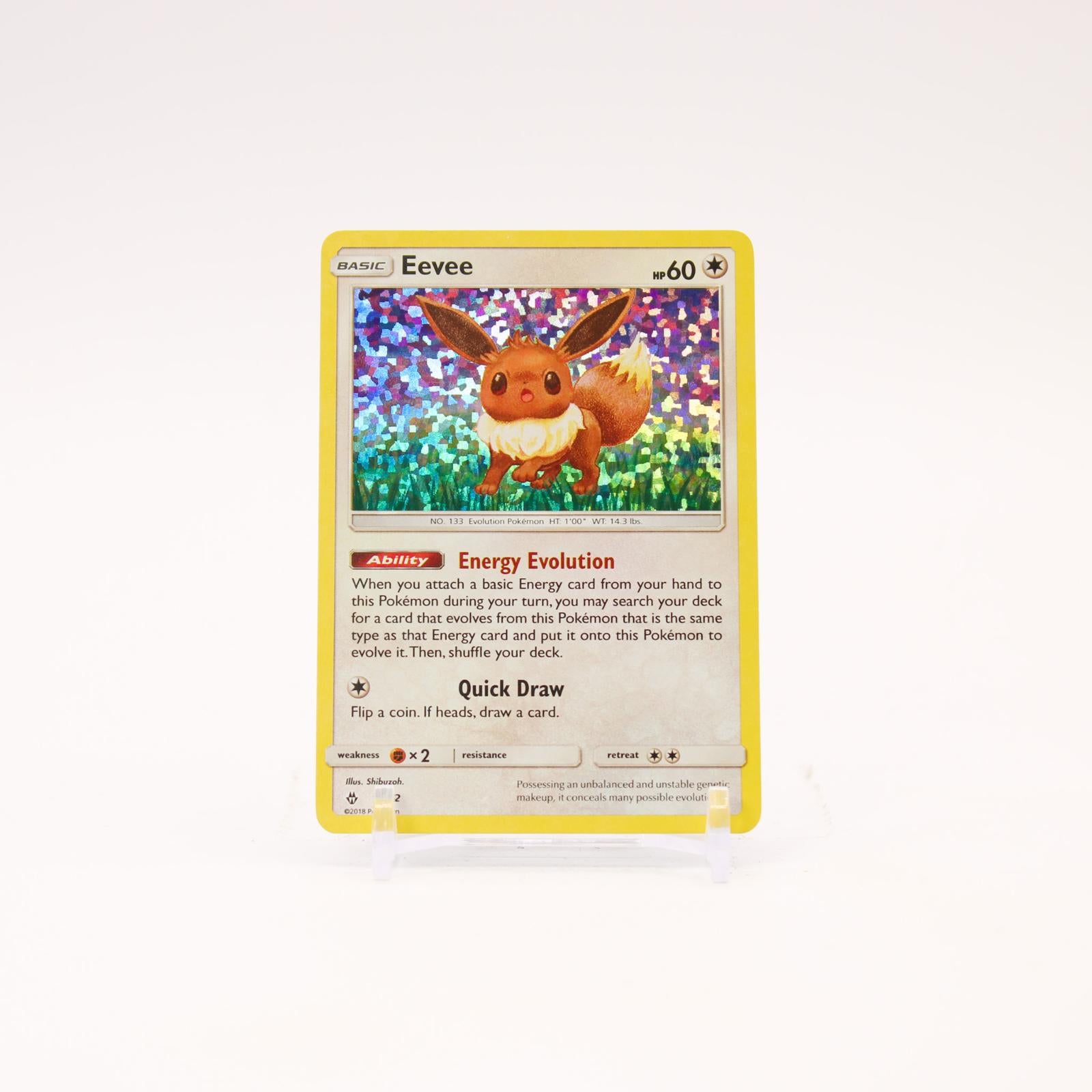Eevee - 11/12 McDonald's 2018 HOLO BLEED Promo Pokemon - NM/LP