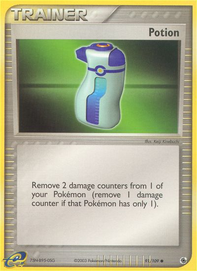 Potion - 91/109 Ruby & Sapphire Common Pokemon - NM