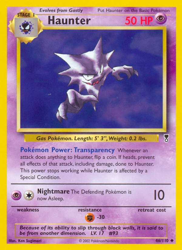 Haunter - 46/110 Legendary Collection Uncommon Pokemon - NM