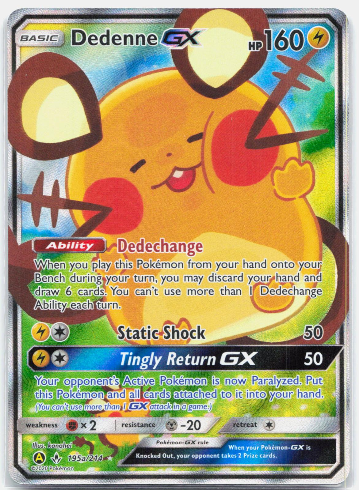 Dedenne GX - 195A/214 Alternate Art Promos Holo Promo Pokemon - NM