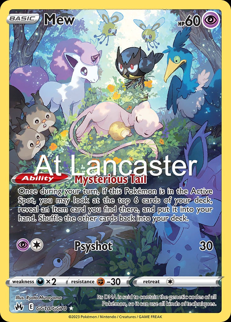 Mew - GG10/GG70 Crown Zenith Galarian Gallery Trainer Gallery Rare Pokemon - NM (Lanc)