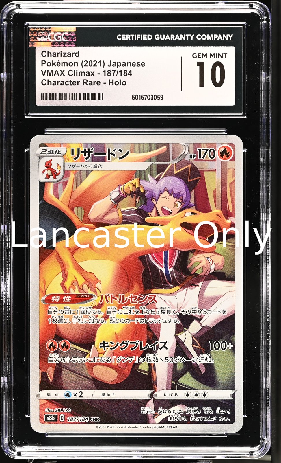 Charizard - 187/184 CGC 10 Character Rare Holo Pokemon - Gem Mint (Lanc)