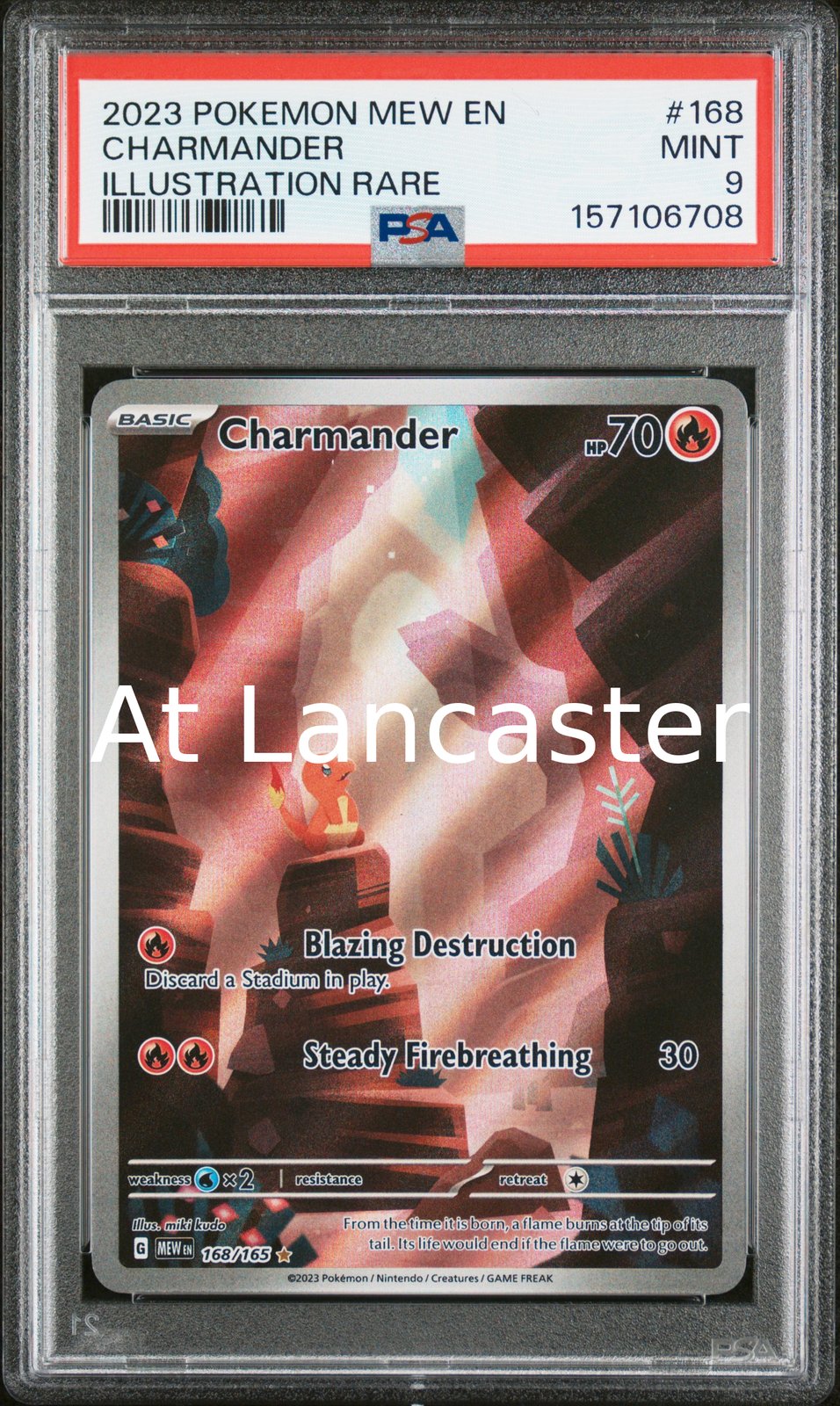 Charmander - 168/165 PSA 9 151 Illustration Rare Pokemon (Lanc)
