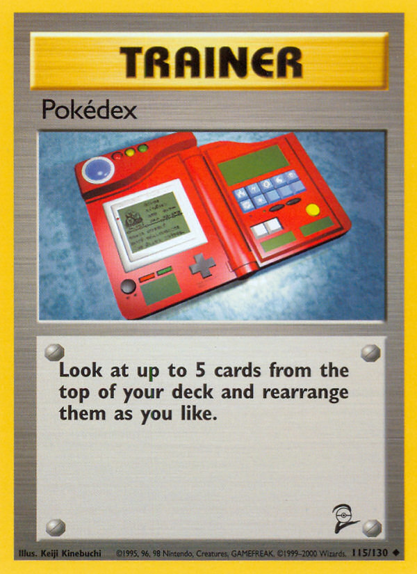 Pokedex - 115/130 Base Set 2 Uncommon Pokemon - NM