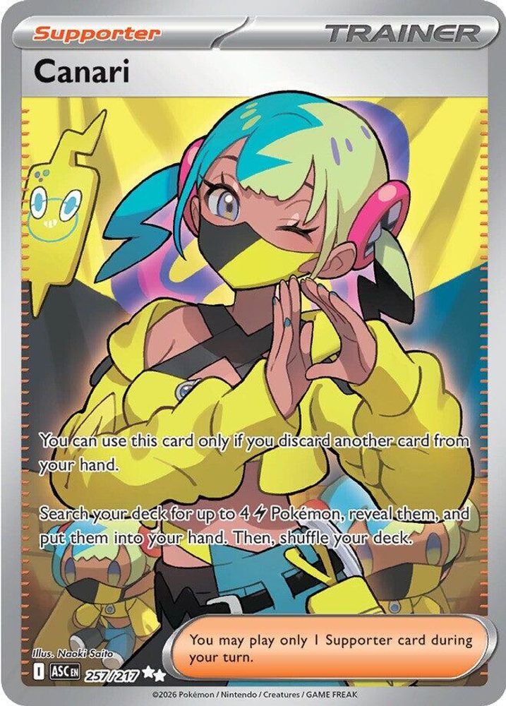 Canari - 257/217 Ascended Heroes Ultra Rare Holo Pokemon - NM