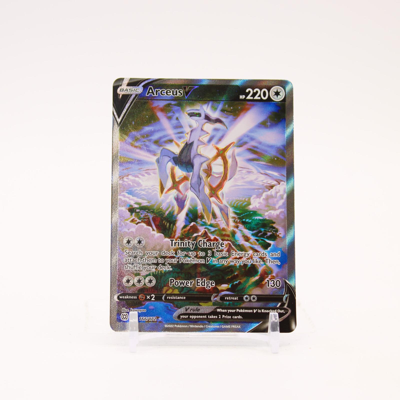 Arceus V - 166/172 Brilliant Stars Holo Alternate Art Pokemon - NM