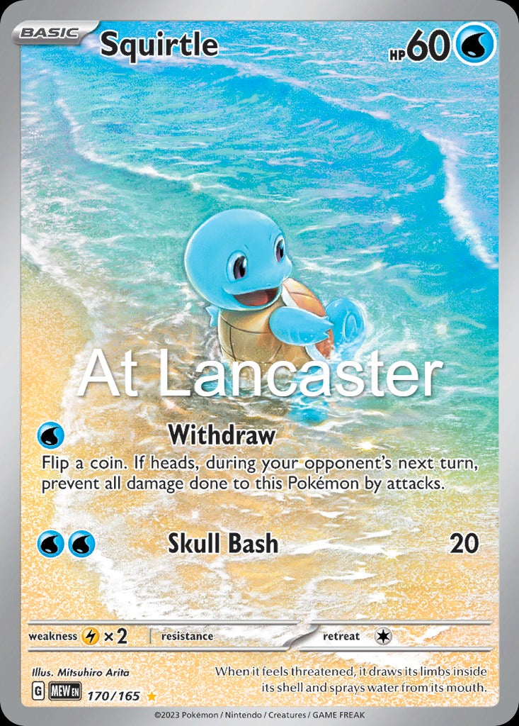 Squirtle - 170/165 151 Illustration Rare Pokemon - NM (Lanc)