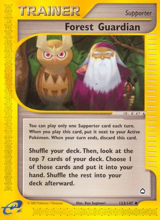 Forest Guardian - 123/147 Aquapolis Uncommon Pokemon - NM