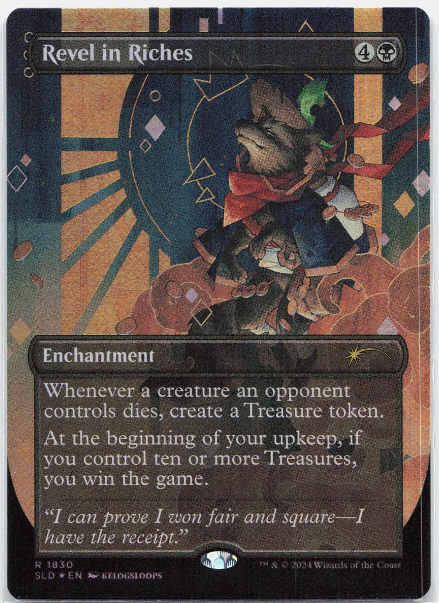 Revel in Riches Rainbow FOIL - 1830 Secret Lair Drop Series Rare Magic - NM