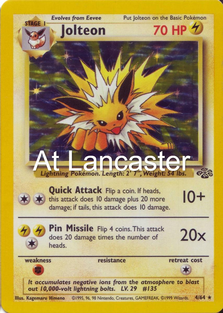 Jolteon - 4/64 Jungle Rare Pokemon - MP (Lanc)