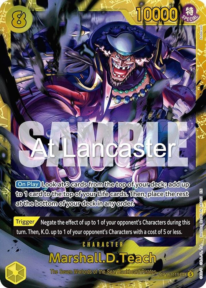 Marshall.D.Teach (119) - OP16-119 The Time of Battle Secret Rare One Piece - NM (Lanc)