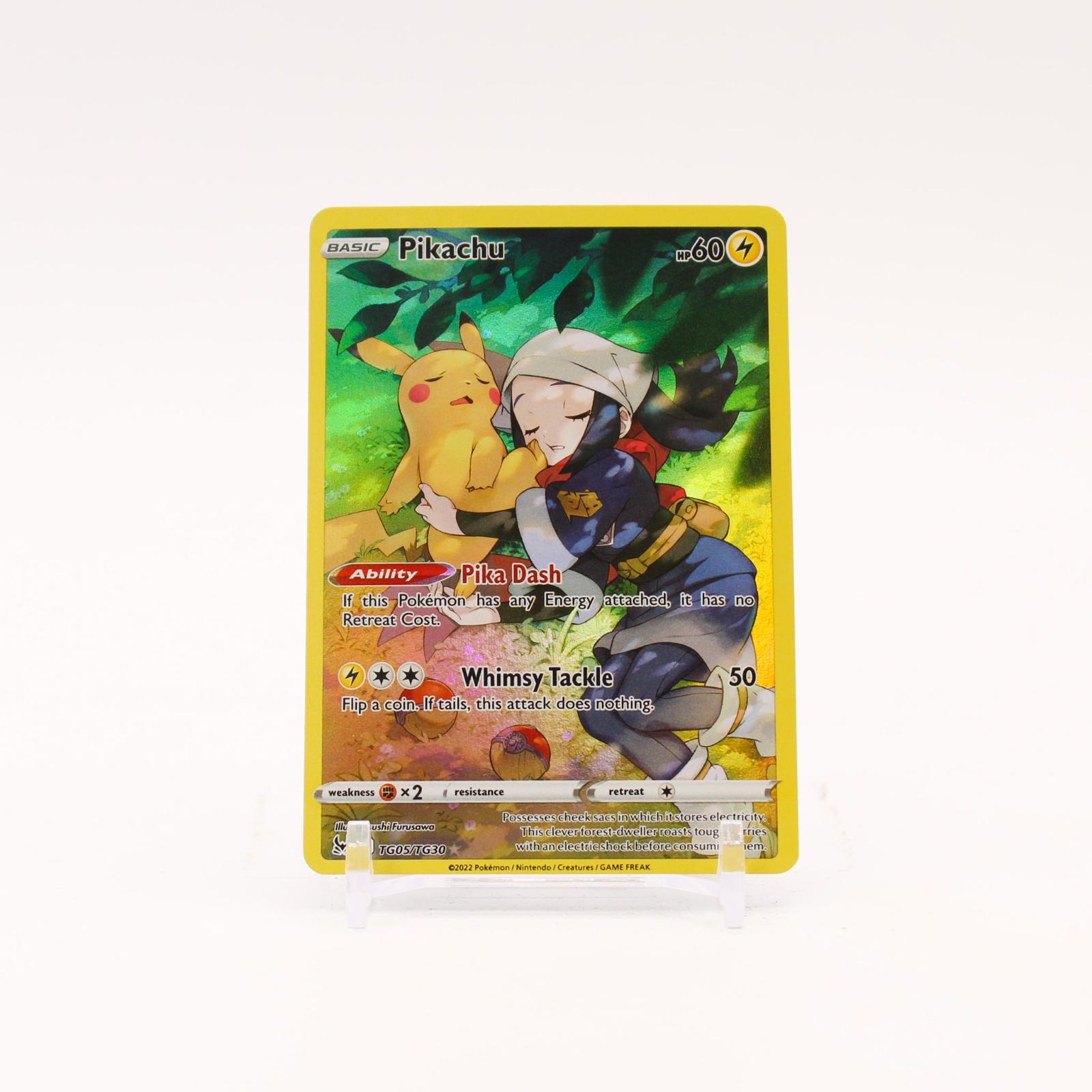 Pikachu - TG05/TG30 Lost Origin Trainer Gallery Holo Rare Pokemon - NM/LP