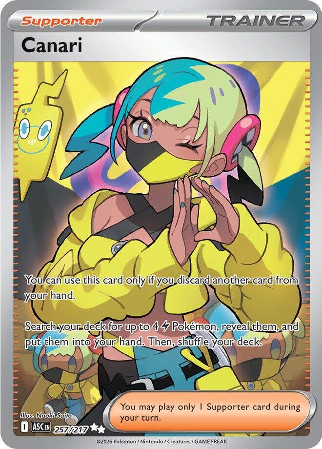 Canari - 257/217 Ascended Heroes Full Art Trainer - NM/MINT
