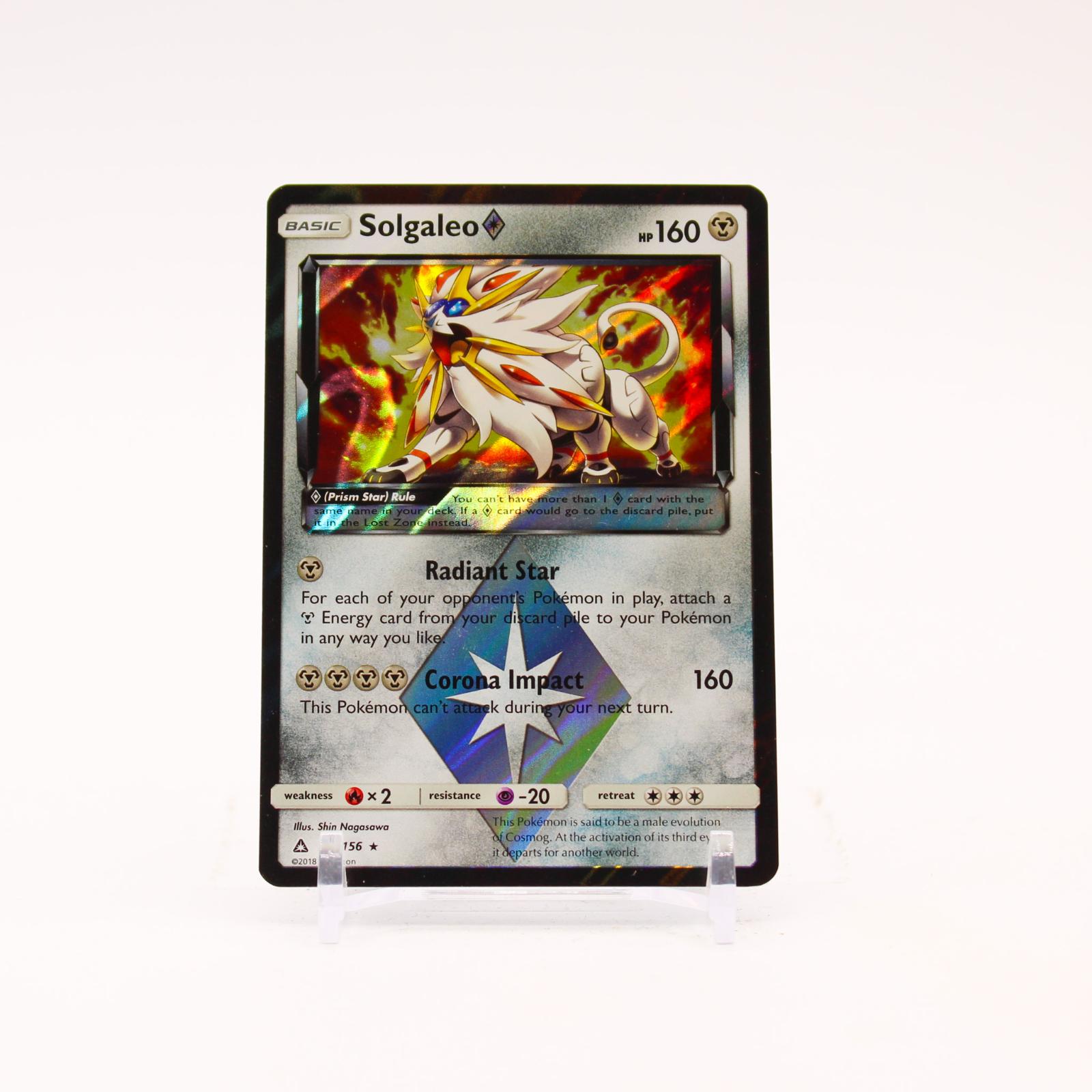Solgaleo - 89/156 Ultra Prism Holo Prism Star Rare Pokemon - LP