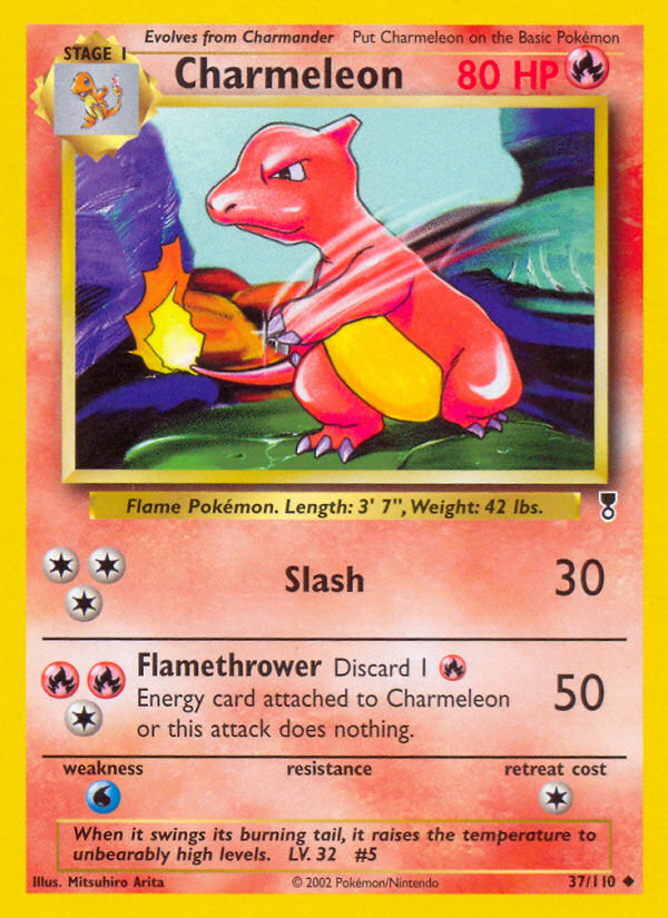 Charmeleon - 37/110 Legendary Collection Uncommon Pokemon - NM