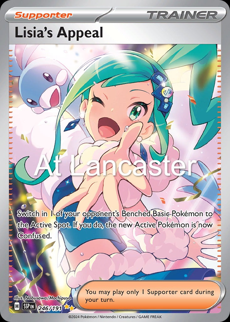 Lisia's Appeal - 246/191 Surging Sparks Special Illustration Rare Pokemon - NM (Lanc)