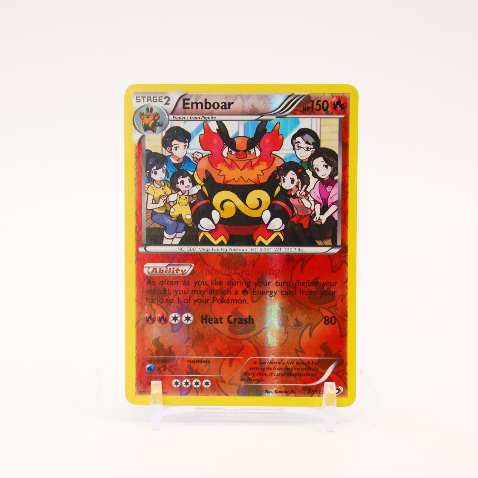 Emboar - 27/113 Legendary Treasures Reverse Holo Rare Pokemon - LP