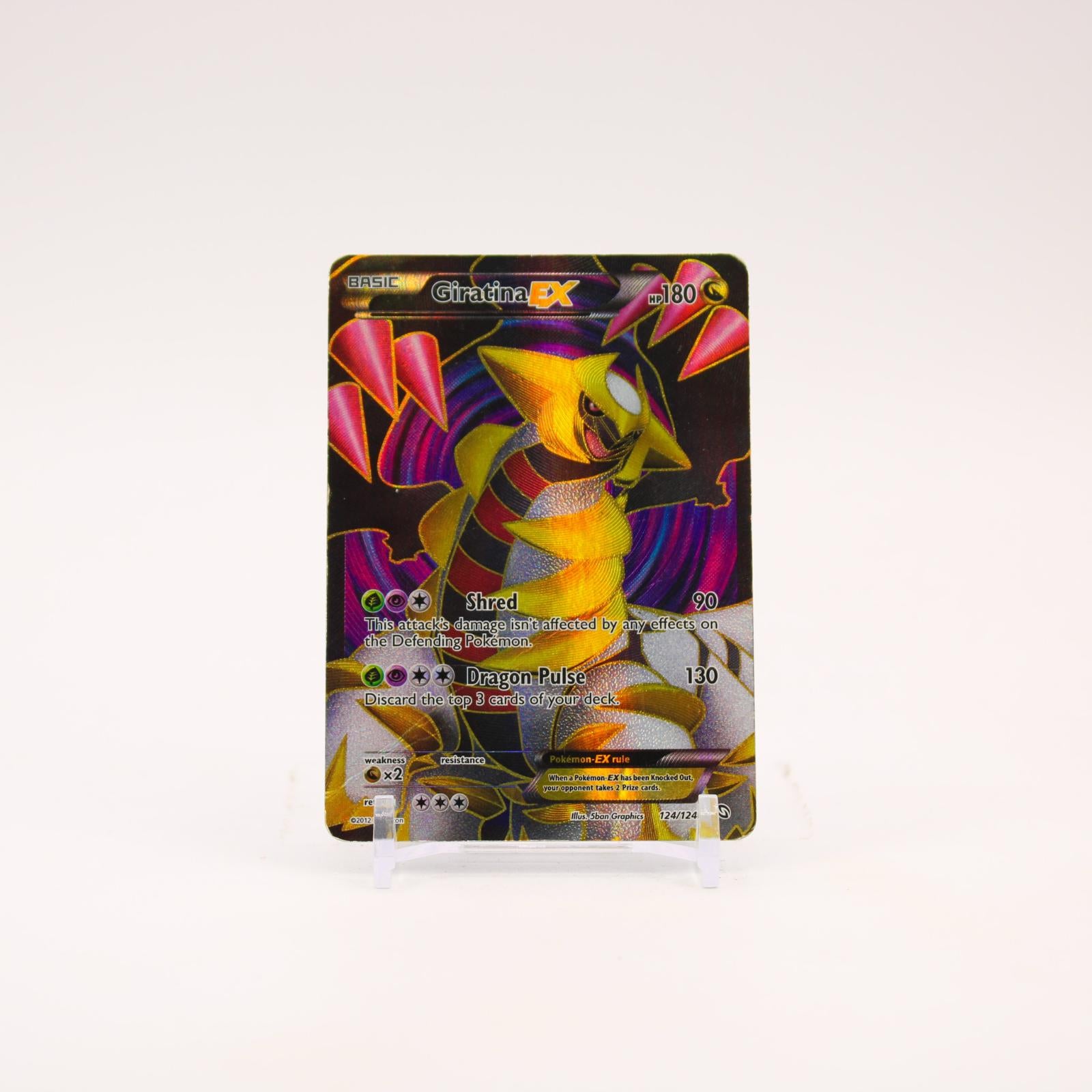 Giratina EX - 124/124 Dragons Exalted Holo Full Art Pokemon - HP